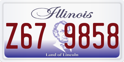 IL license plate Z679858