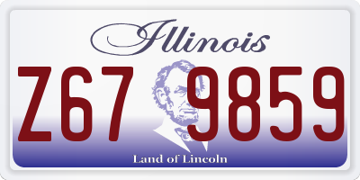 IL license plate Z679859