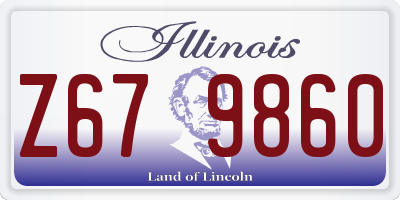 IL license plate Z679860