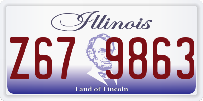 IL license plate Z679863