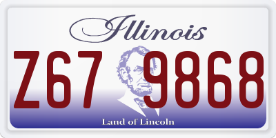 IL license plate Z679868