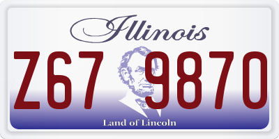 IL license plate Z679870