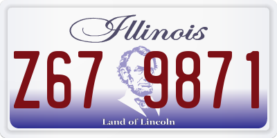 IL license plate Z679871