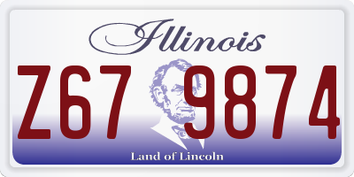 IL license plate Z679874