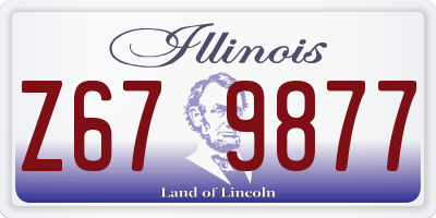IL license plate Z679877