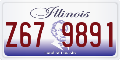 IL license plate Z679891