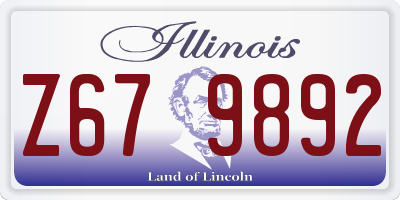 IL license plate Z679892