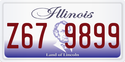 IL license plate Z679899