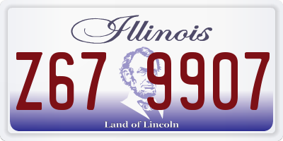 IL license plate Z679907