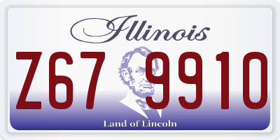 IL license plate Z679910