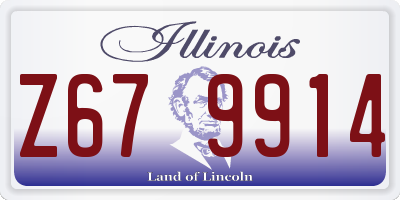 IL license plate Z679914