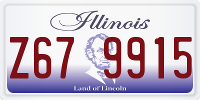 IL license plate Z679915