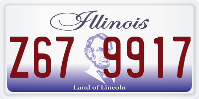 IL license plate Z679917
