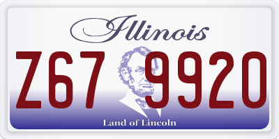 IL license plate Z679920