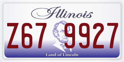 IL license plate Z679927