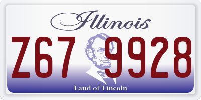 IL license plate Z679928