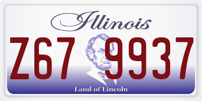 IL license plate Z679937
