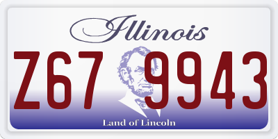 IL license plate Z679943