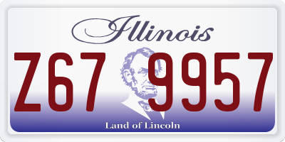 IL license plate Z679957