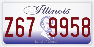 IL license plate Z679958