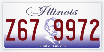 IL license plate Z679972