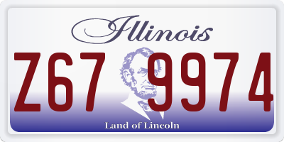 IL license plate Z679974
