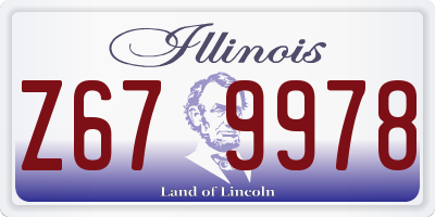 IL license plate Z679978