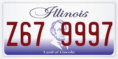 IL license plate Z679997