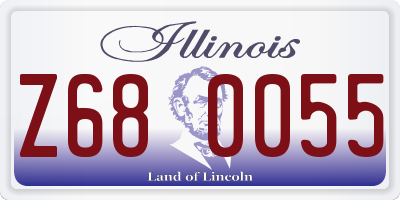 IL license plate Z680055