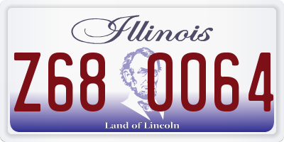 IL license plate Z680064