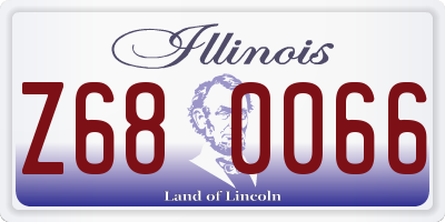 IL license plate Z680066