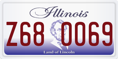 IL license plate Z680069