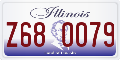 IL license plate Z680079