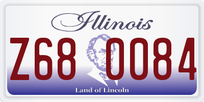 IL license plate Z680084