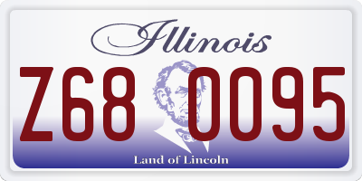 IL license plate Z680095