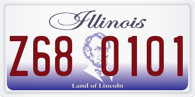 IL license plate Z680101