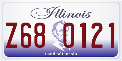 IL license plate Z680121
