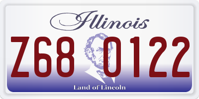 IL license plate Z680122