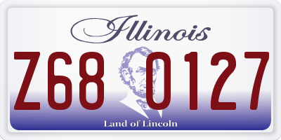 IL license plate Z680127
