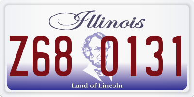 IL license plate Z680131