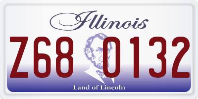 IL license plate Z680132