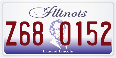 IL license plate Z680152