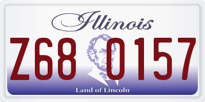 IL license plate Z680157