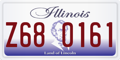 IL license plate Z680161