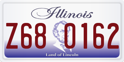 IL license plate Z680162