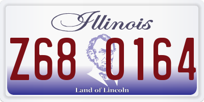 IL license plate Z680164