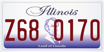 IL license plate Z680170