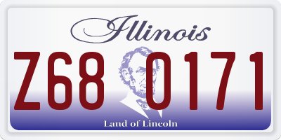 IL license plate Z680171