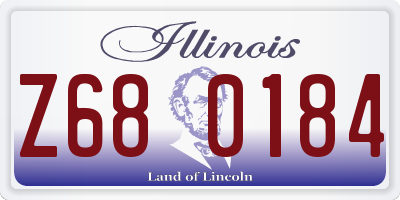 IL license plate Z680184