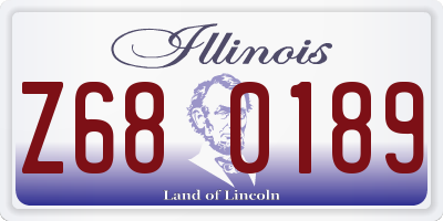 IL license plate Z680189